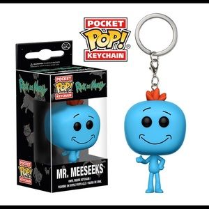 🎀2/20🎀 Funko Pocket Pop: Rick & Morty Mr. Meeseeks Collectible Boxed Keychain
